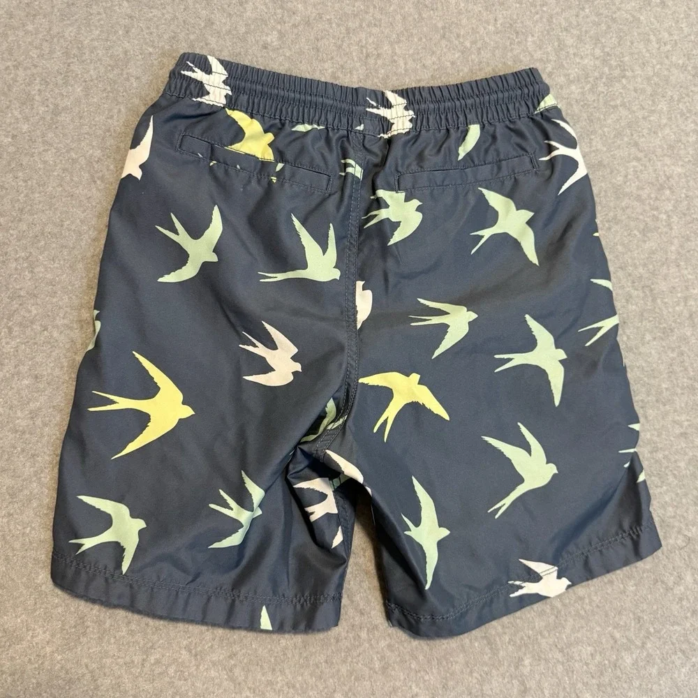 Gap Teen Boy's Swim Trunk XXL 14-16 Blue Birds - Mesh Lined Shorts